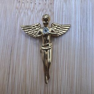 Craftd Gold Angel Wing Pendant Necklace Charm - Men's Jewelry